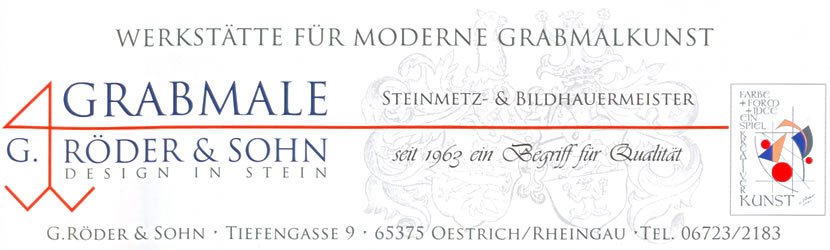 Grabmale Röder in Oestrich-Winkel im Rheingau